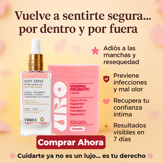 Combo Exclusivo! 🌸 Elimina Olores Íntimos + Aclara Zona V y Axilas Oscuras en 7 días | Truly + URO Original
